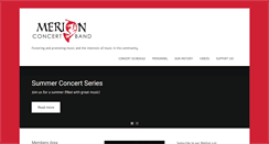 Desktop Screenshot of merionconcertband.org