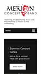 Mobile Screenshot of merionconcertband.org